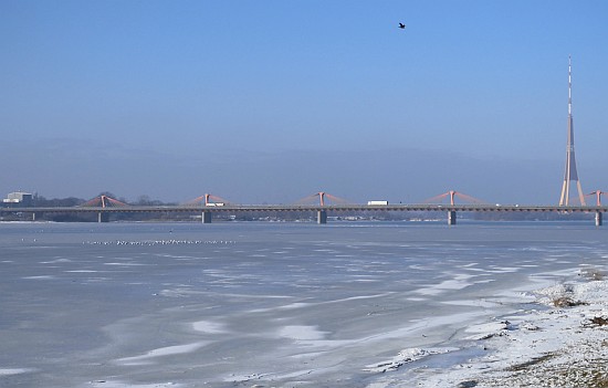 View of the Daugava River near my new living place