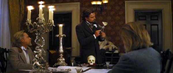 The scene from `Django Unchained`: phrenology lesson