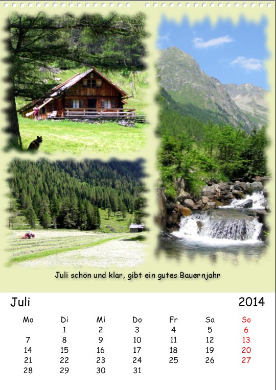 Vacation in Lungau, July