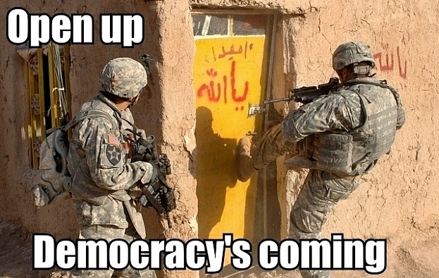 Open Up!.. Democracy is here!..