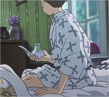 Japanese kettle in Miyazaki's «The boy and the heron»
