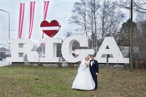 Nils Ushakovs and Riga Heart Sign Nils Ushakovs and Riga Heart Sign