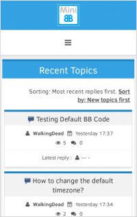 index screenshot of JiNx Template - mobile view