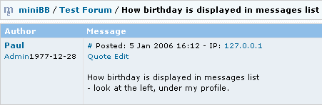 Displaying New Field in miniBB Thread